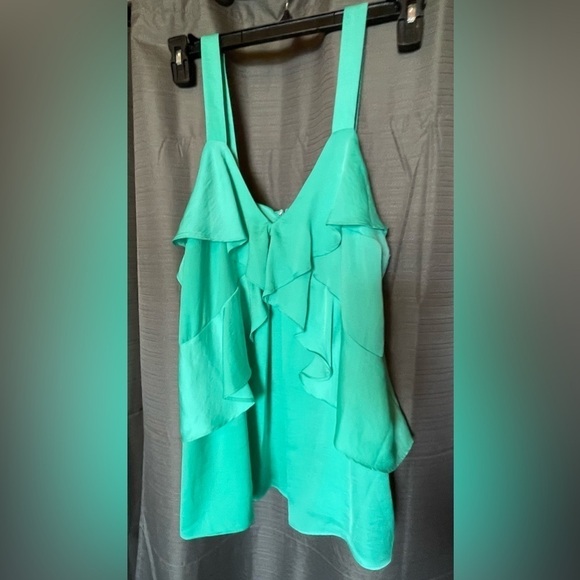 Michael Michael Kors hammered satin ruffle tank - Picture 3 of 5